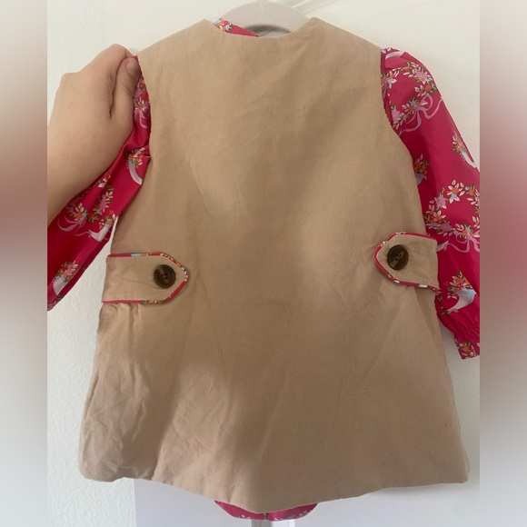 TBBC Janie Jumper with Berries and Bows onesie blouse baby girls VGUC 18-24m - Picture 5 of 5